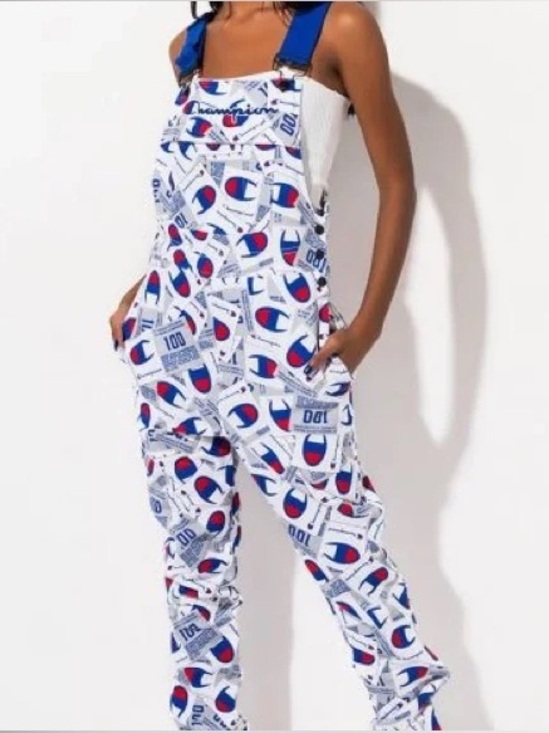 Champion Denim - Champion Super Fleece 3.0 Overall an all-over jock tag print unisex size M